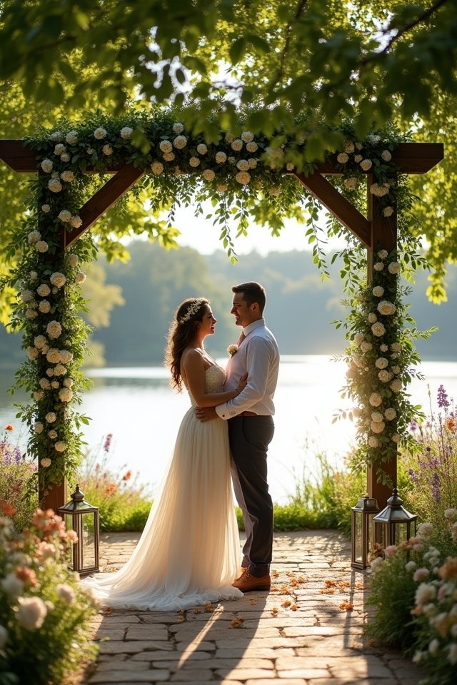 scenic vows backdrop ideas