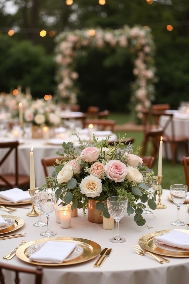 seasonal floral wedding decor