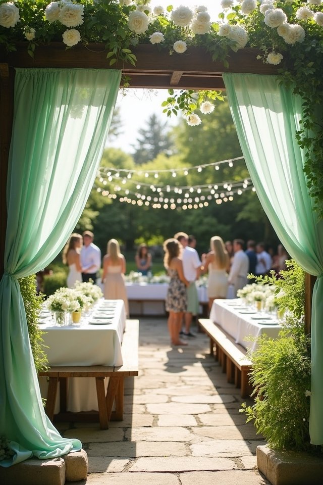 serene mint green wedding
