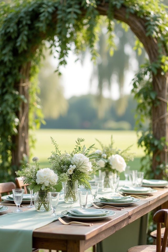 serene soft sage elegance