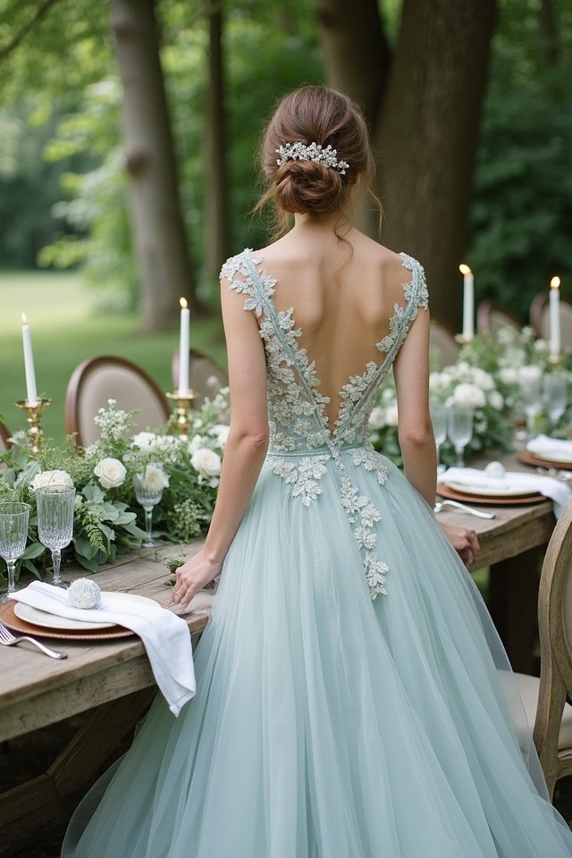 serene wedding color palette