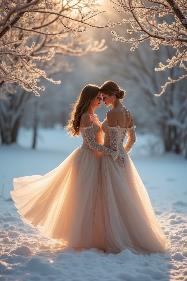 shimmering metallic wedding elegance