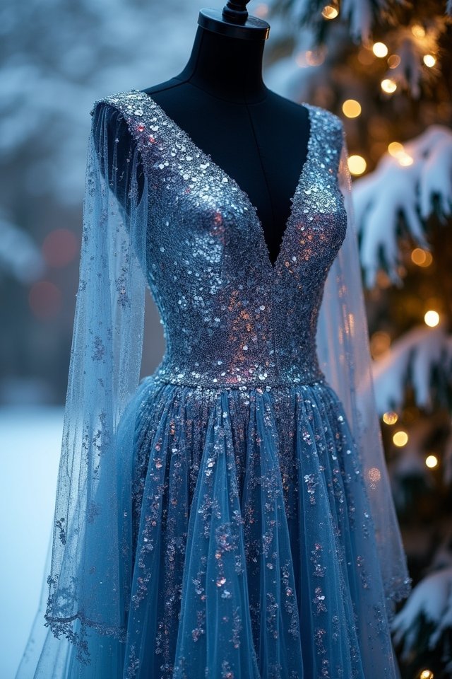 shimmering sequin dress styling