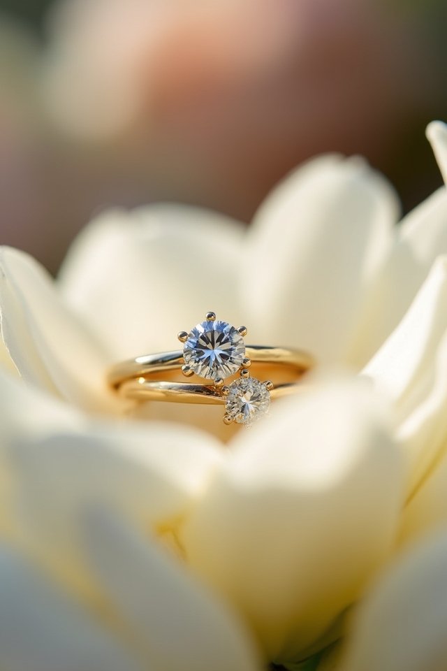 showcase the rings creatively