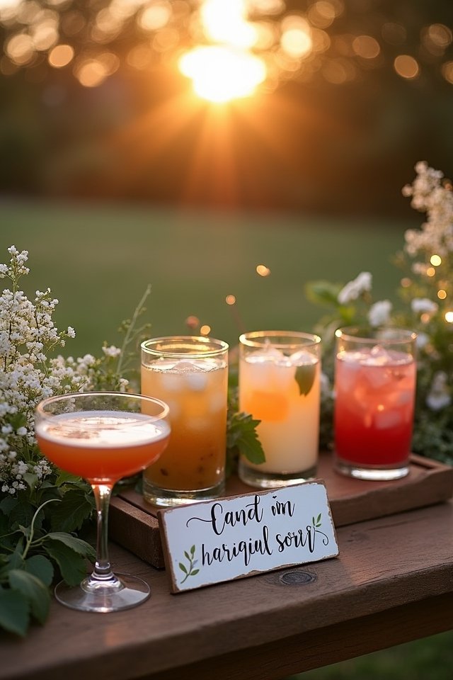 signature cocktail wedding creation