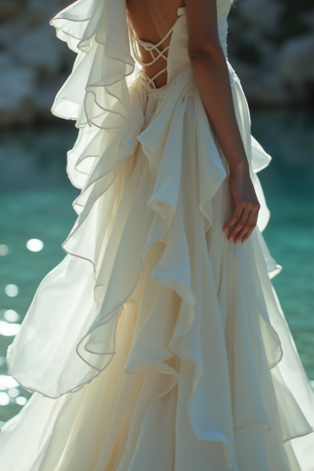 silk draping wedding elegance