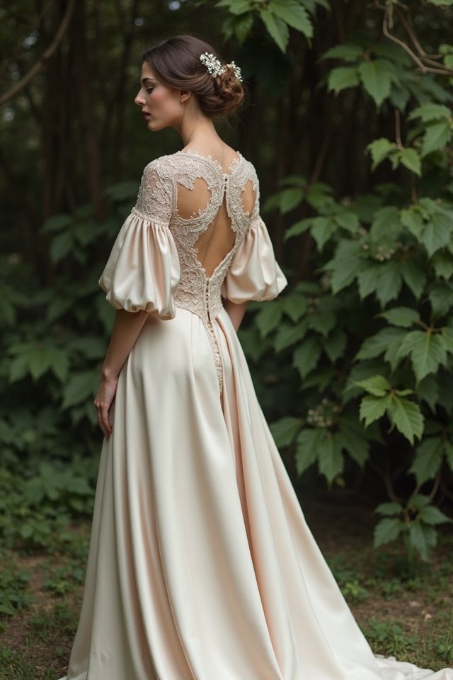 silk satin bridal elegance