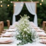 simple chic wedding decor