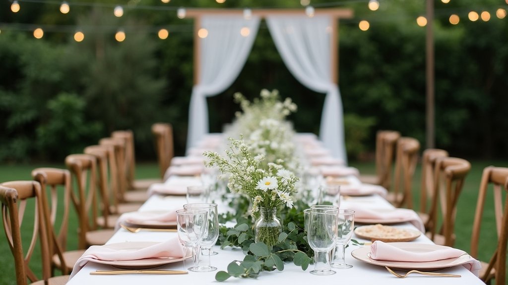 simple chic wedding decor