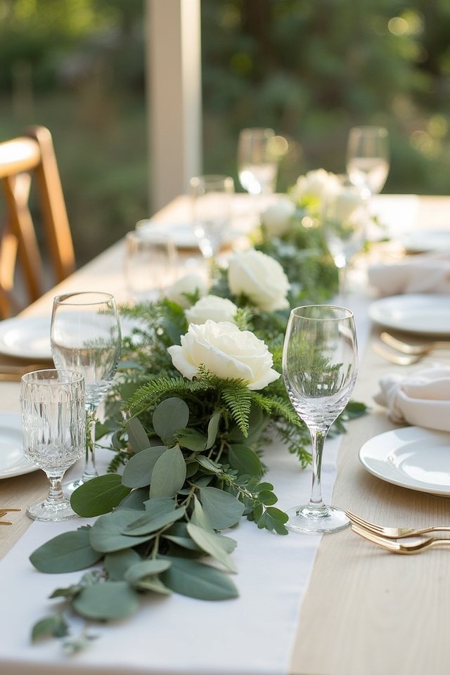 simple elegance with greenery