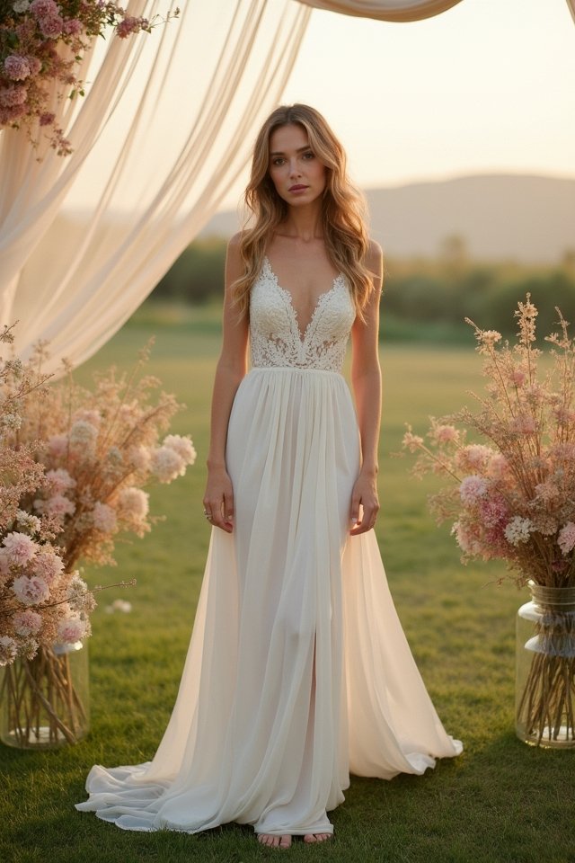 simple elegant comfortable bridal wear