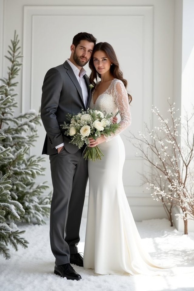 simple elegant winter attire