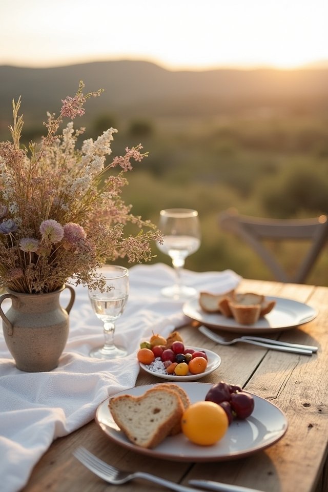 simple seasonal elopement menu