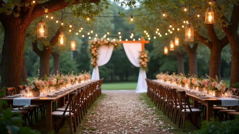simple traditional wedding decor