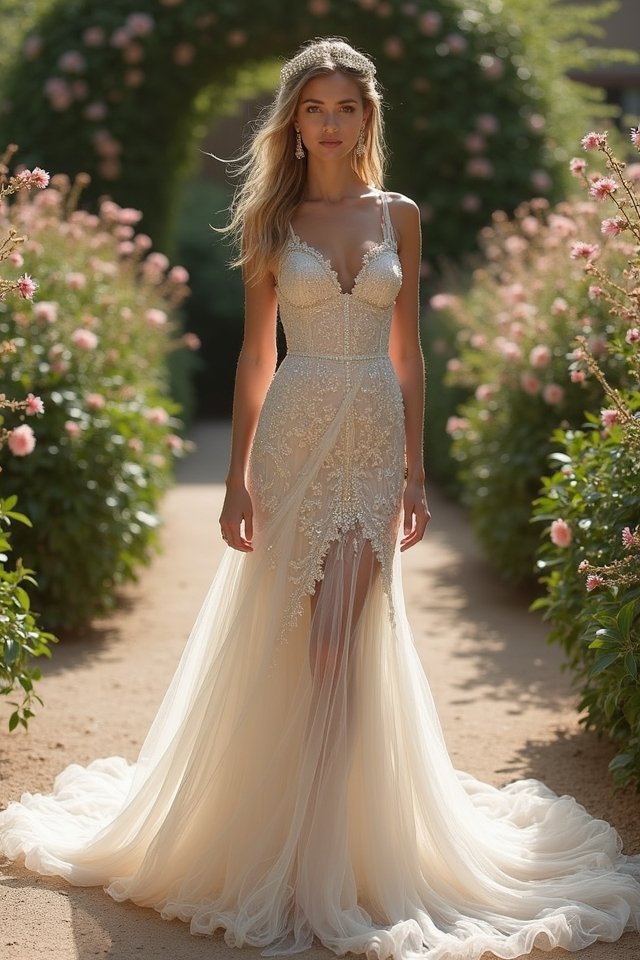 siren dress with luxe details