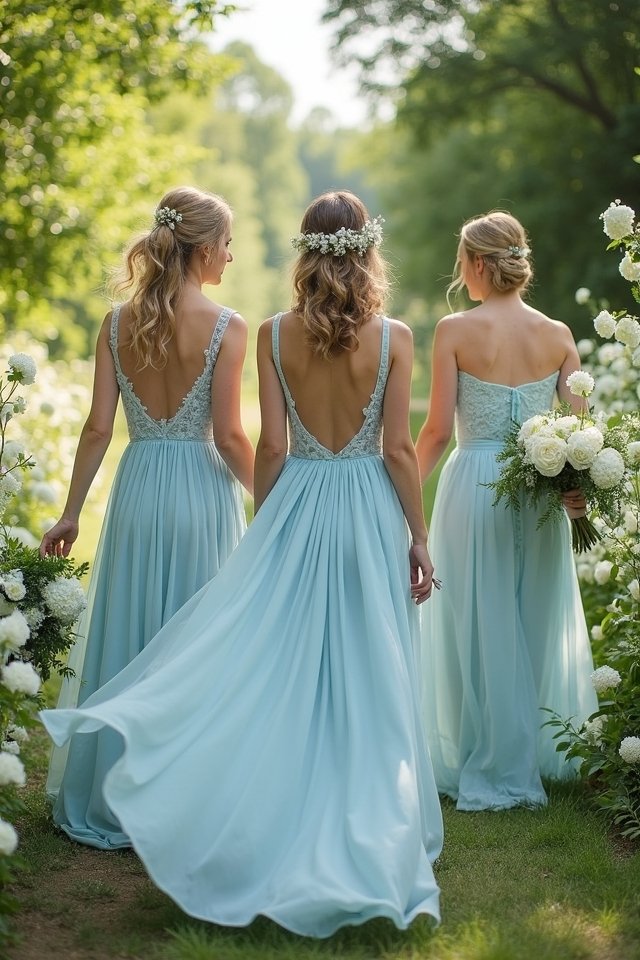 sky blue wedding elegance
