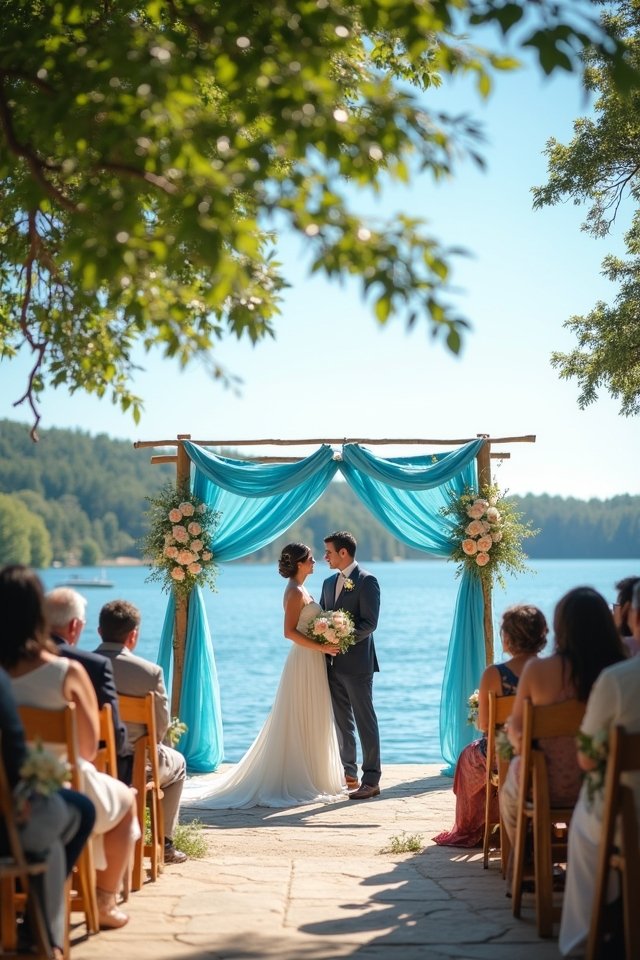 sky blue wedding elegance