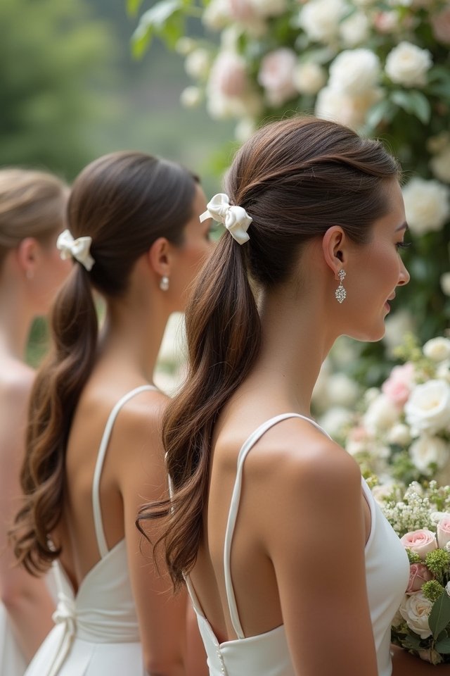 sleek elegant high ponytail