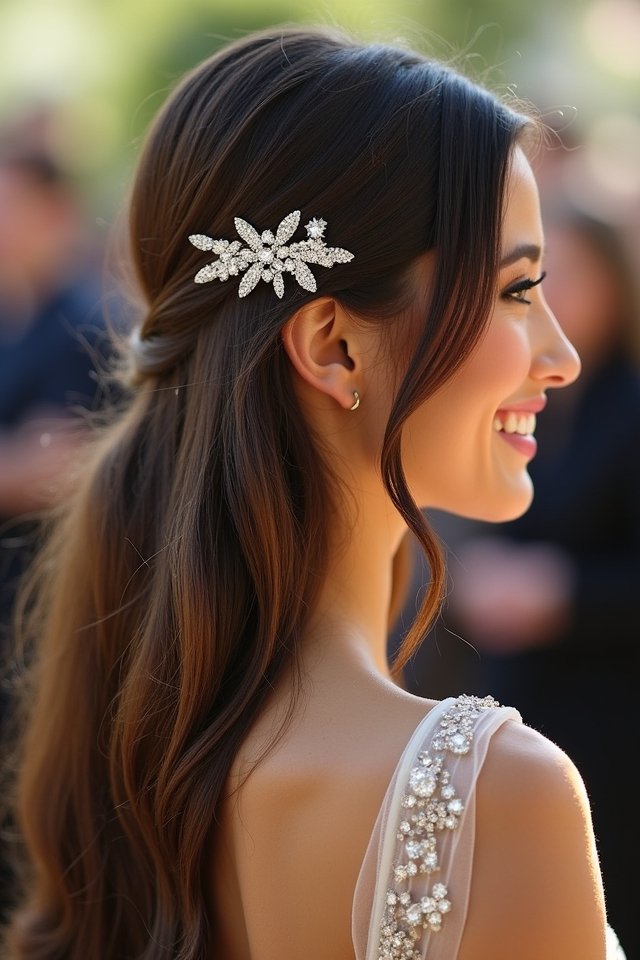 sleek hair bold hairpin