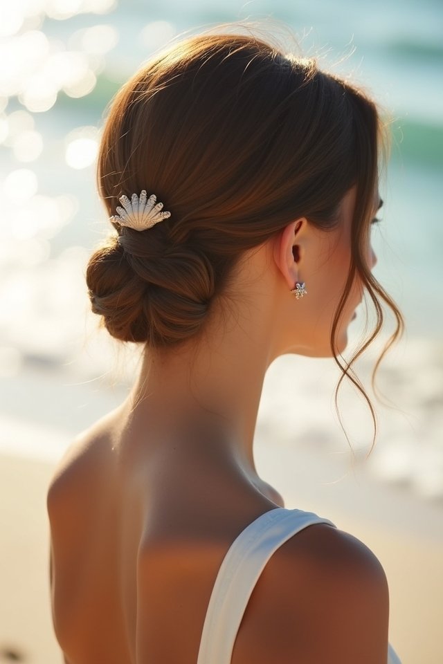 sleek low ponytail elegance