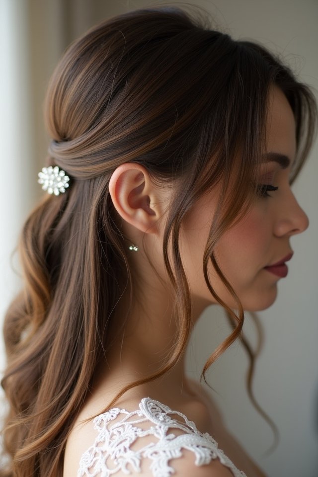 sleek modern bridal elegance