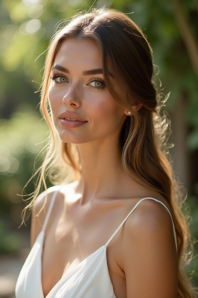 sleek straight elegant hairstyle