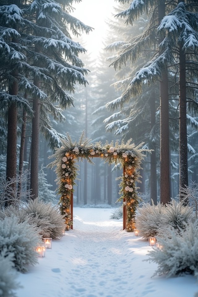 snowy wedding forest magic