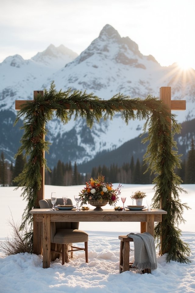 snowy wedding photo ideas