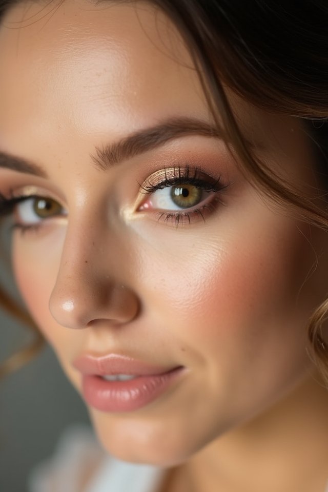 soft champagne elegance makeup