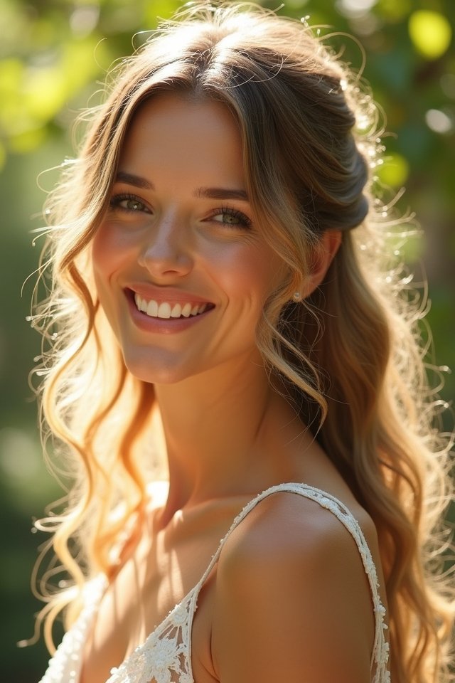 soft curls side sweep