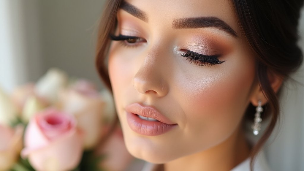 soft glam for brides