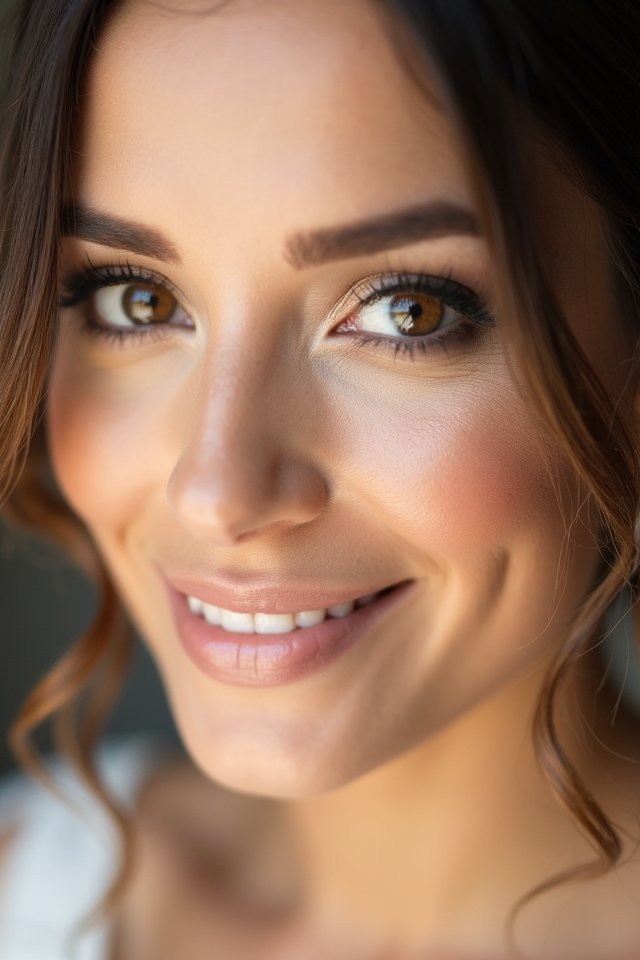 soft neutral bridal makeup