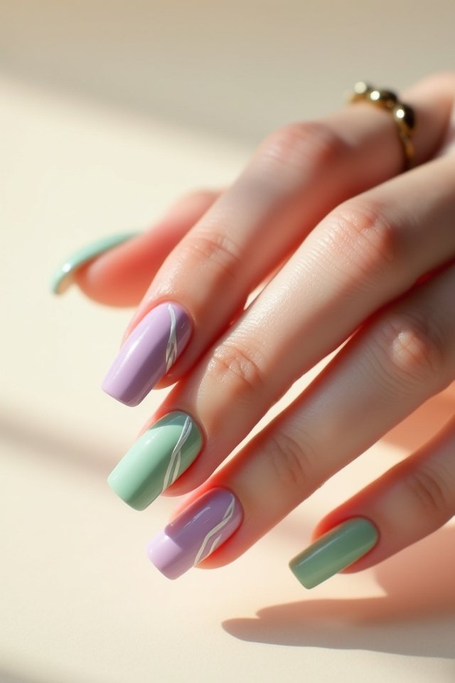 soft pastel nail elegance