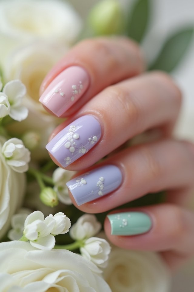 soft pastel nail elegance