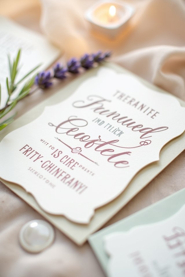 soft pastel wedding invitations
