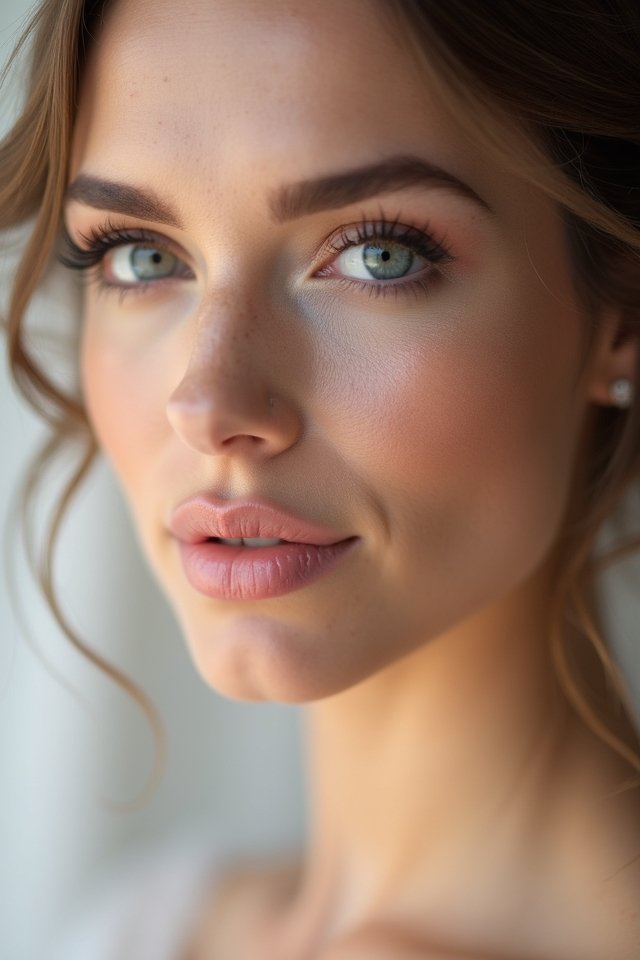 soft pink bridal lips