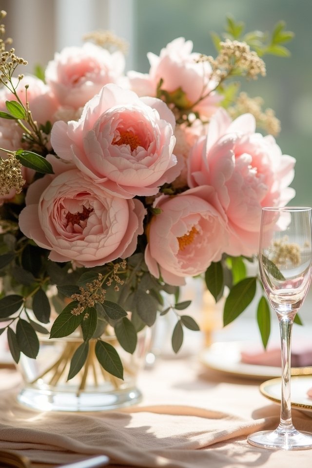 soft pink peony elegance