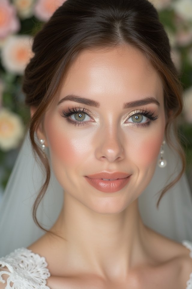 soft radiant wedding makeup