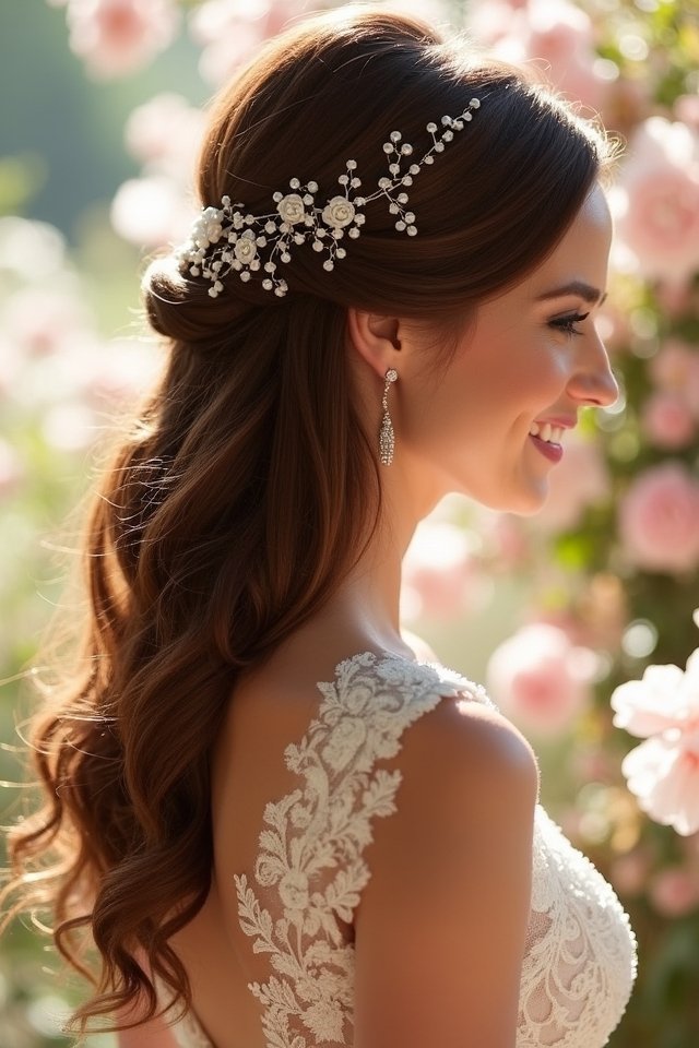 soft romantic bridal waves