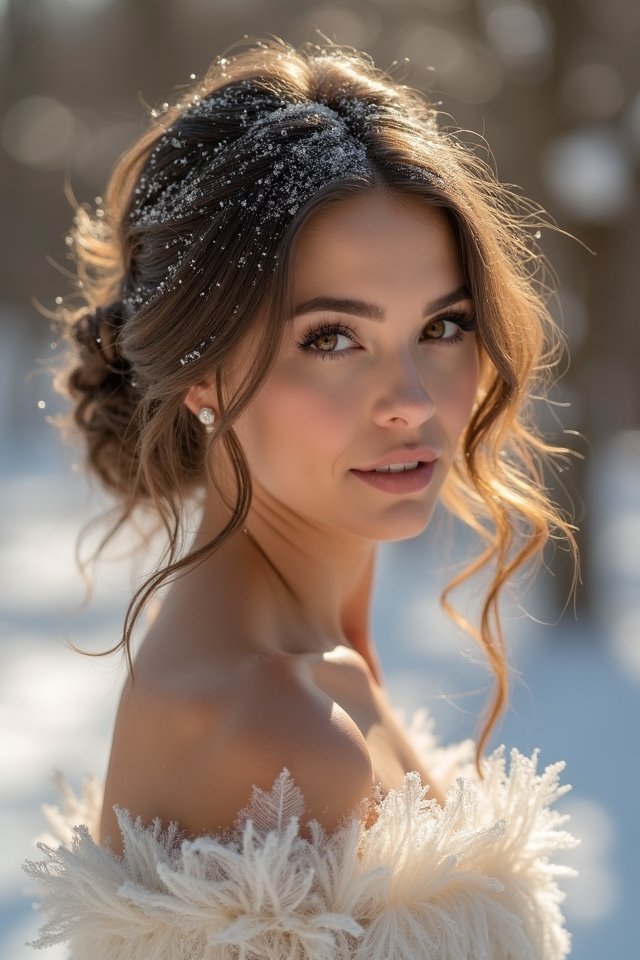 soft romantic winter waves
