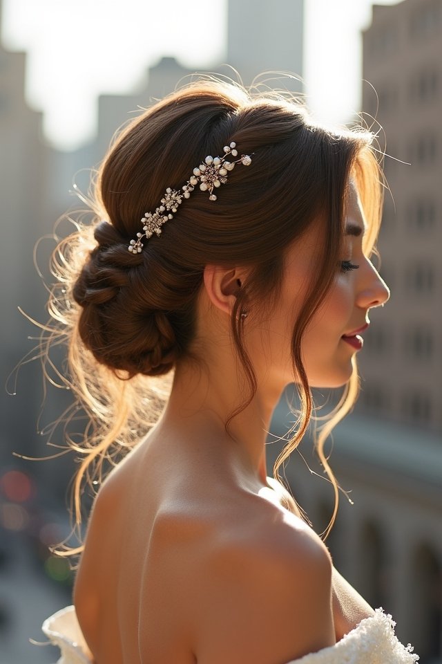 sophisticated braided wedding styles