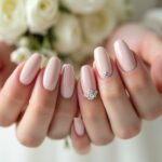 sophisticated bridal nail designs