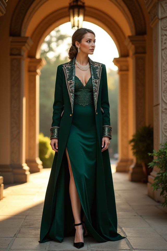 sophisticated long coat elegance