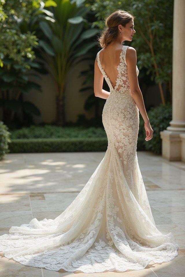 sophisticated peplum mermaid dress