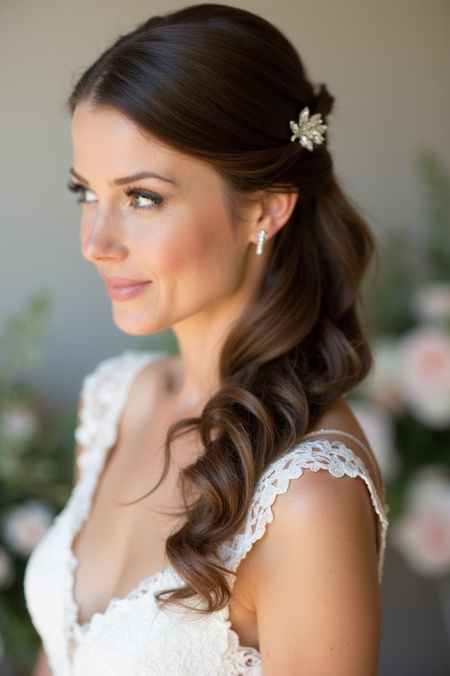 sophisticated side ponytail elegance