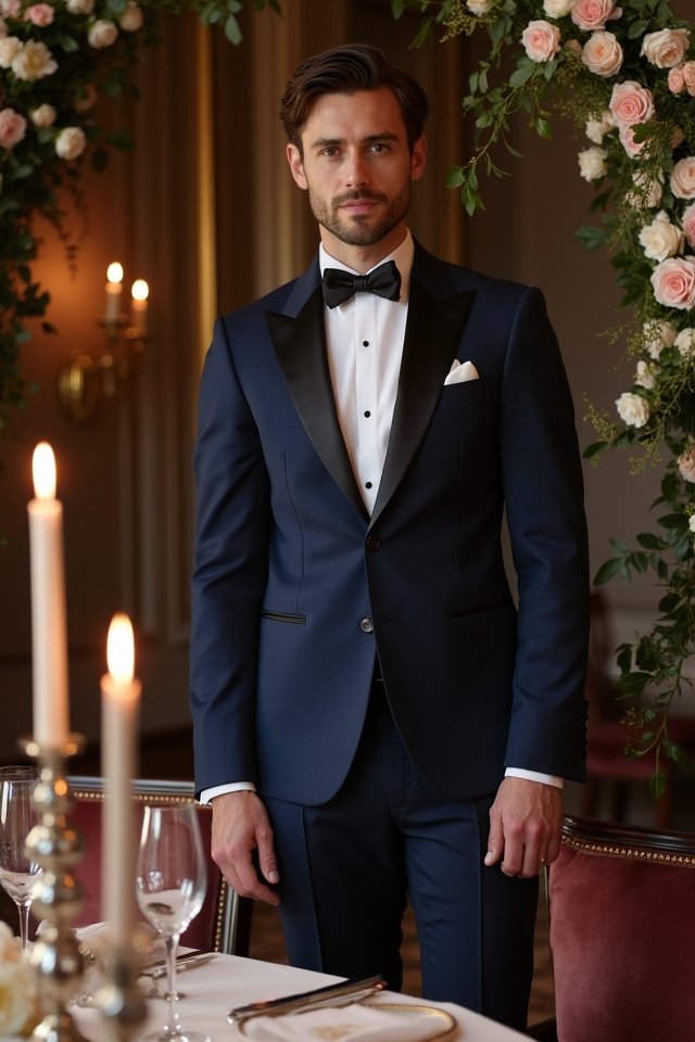 sophisticated wedding attire blend