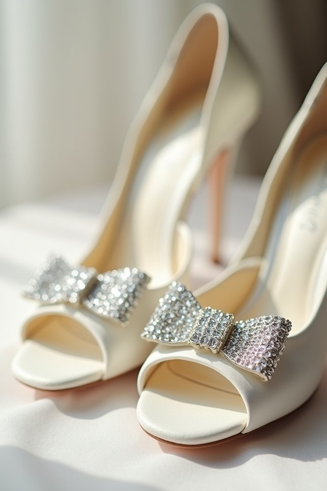 sparkling crystal embellished bows