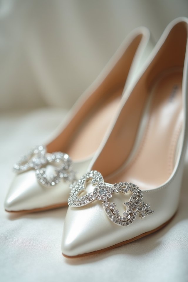 sparkling elegant comfort heels