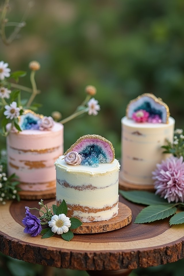 sparkling geode inspired cake experience