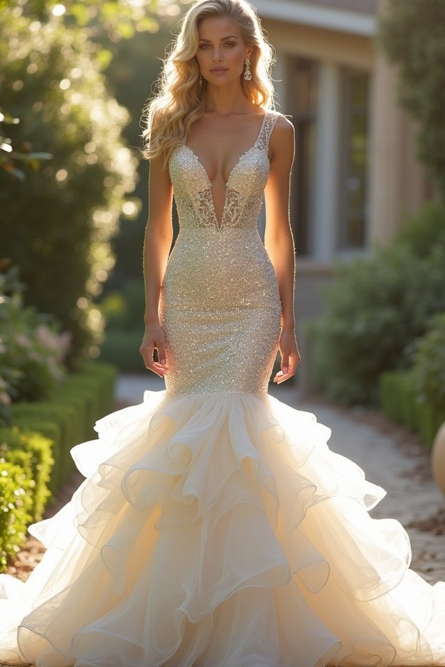 sparkling mermaid dress elegance